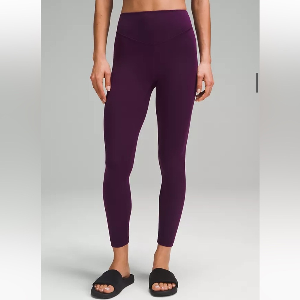Lululemon Wunder Under SmoothCover 25” Leggings Dramatic Magenta Size 6